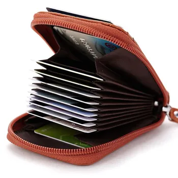 15 slot pentru card de credit, titularul cardului de bărbați și femei de afaceri card geanta poseta de monede unisex catarama carte de IDENTITATE seturi
