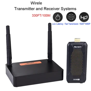 2.4 GHz/5GHz FHD656 Mini 1080P 100m Wireless HD Audio Video Sender Transmițător Receptor Extender pentru HDCP1.4 HDTV Proiector