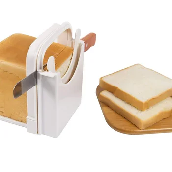 4 Modul De Ajustare Slicer Convenabil Feliator Paine Prajita Tăietor De Pâine Din Oțel Inoxidabil Cuțit De Pâine Instrument De Copt Bicarbonat De Cuțit