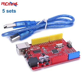 5 Seturi ATMEGA328P Dezvoltare R3 (CH340G) Consiliul DIY MCU Modul cu Cablu USB Compatibil pentru Arduino DESCHIDE-SMART