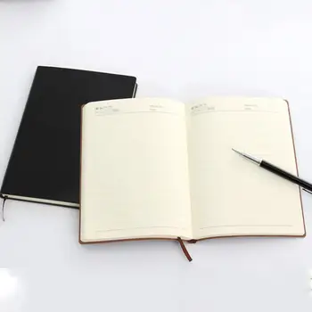 A5 Faux din Piele Business Notebook Căptușite Schiță Jurnalul cu Panglică Marcaj mare pentru conturarea scris un jurnal de călătorie
