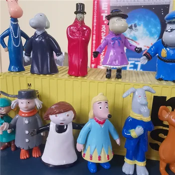 Anime Valea Rare Kawaii Hipopotam Familia Mini Papusa Figurina Model De Fată Băiat Jucarii Copii Cadou Figurina De Colectie