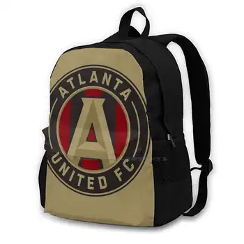 Atlanta, Statele Unite Insigna (Aur) Femei Bărbați Adolescenti Laptop Călătorie Ghiozdane Atlanta, Statele Unite Mls, Major Soccer Fotbal Utilizări Ale Americii