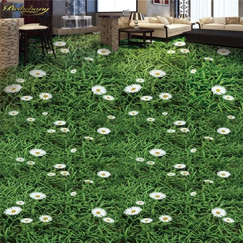 beibehang Personalizate foto tapet de perete hârtie de podea pictat flori de plante iarbă etaj pictura 3D papel de parede