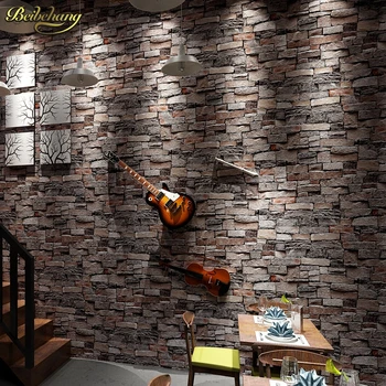 beibehang rola Chineză stil vintage tapet populare lemn, cărămidă, piatră, hârtie de perete decor acasă 3D papel de parede roll