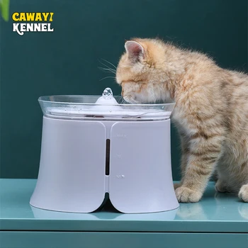 CAWAYI CANISA 1,5 L Automată Cat Fântână de Apă Filtru USB Electric Mute Pisica Bea Castron Pet Dozator Bautor de Pisici Filtru de Apă