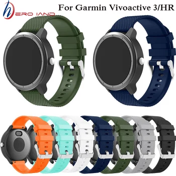Colorate din Cauciuc Moale de Silicon Curea de schimb pentru Garmin Vivoactive3 Inteligent Bratara Curea Watchband pentru GARMIN Vivoactive 3