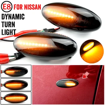 Dinamic Semnalizarea LED-uri de Semnalizare de poziție Laterale Lumina Secvențială, Lampa de Semnalizare Indicator Pentru Nissan Navara D22 NP300 PickUp 1998-2005