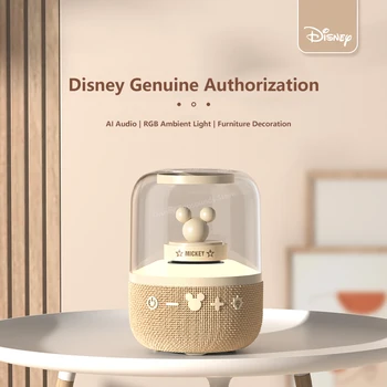 Disney Mickey Wireless Bluetooth Audio Drăguț Subwoofer Stereo Card Portabile Inteligente Multiple Moduri De Lumină Ambientală Tws Mini Difuzor