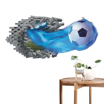 Fotbal Art Decor de Perete 3D Minge de Fotbal Autocolante de Perete de Fotbal DIY Decal Pentru Dormitor, Camera de zi Camera de Studiu Decor de Birou