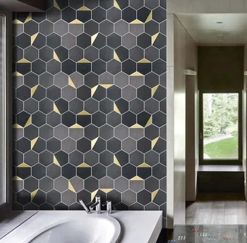Hexagonale metail faianta mix piatra de mozaic de bucătărie placi de mozaic pentru decoratiuni