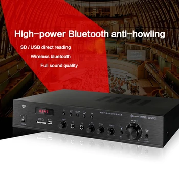 KYYSLB 220V 300W A5 Familie KTV Amplificator de Mare Putere de Pachetul de Card Întâlnire Bluetooth Anti-urlă Acasă Karaoke Amplificator Audio