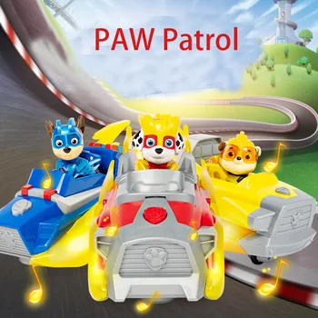 LABA Patrule Chase Marshall Skye Câine de Salvare Vehicule de Sunet și Lumină Jucării Anime Personaje de Desene animate Păpuși Copil Cadou Desktop Decor