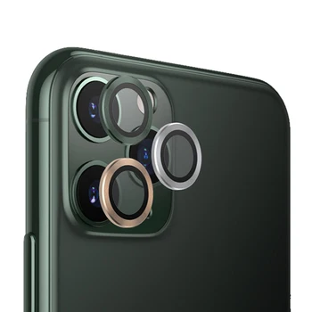 Lentila camerei de Protectie din Sticla pentru IPhone 11 Obiectiv Inel de Metal Protector pe IPhone 11 Pro Max 8 Culori Inel de Metal Sticlă de Protecție