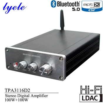 Lyele Audio Tpa3116d2 Digital Amplifier Amplificator Hifi Putere Mare de 100w*2 Ne5532 Ldac Aptx Bluetooth 5.0 Qcc3034 Qcc5125 Amp