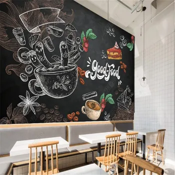 Minimalist Mese Gourmet Coffee Shop Tablă Restaurant Industriale Decor Tapet Hotel Murală De Fundal De Hârtie De Perete