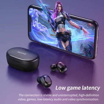 Nou compatibil Bluetooth Wireless Căști Sport rezistent la apa TWS Căști Touch Control Wireless Căști Auriculare Telefon