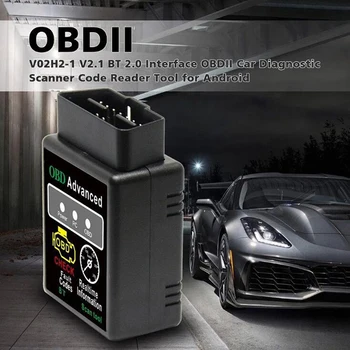 OBDII HH OBD ELM327 V2.1Bluetooth AUTOBUZ Check Engine Mașină Auto de Diagnosticare Scaner Instrument Adaptorul de Interfață Pentru Android