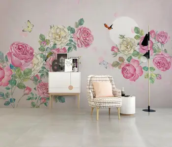 Obiceiul pastoral mici flori proaspete Murală Tapet camera de zi dormitor Fondul Decor Poster Foto 3D Tapet Pentru Pereți 3 D