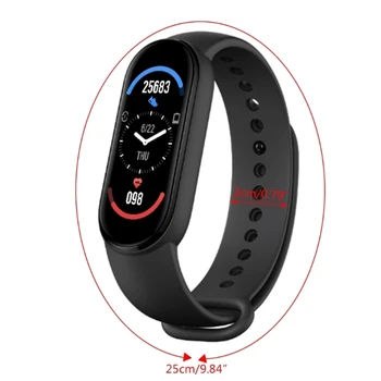 Original M6 Ceas Inteligent Bărbați Femei Brățară Sport Rata De Inima De Urmărire De Fitness Bluetooth Smartwatch Pentru Xiaomi Apple Android