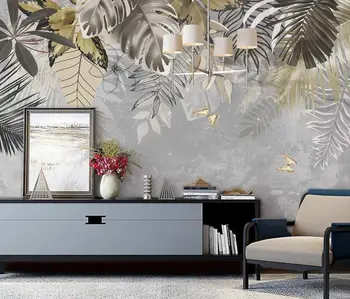 Personalizat plante Tropicale picturi Murale de Perete Pictura tapet 3D pentru camera foto gazete de perete decor acasă autocolante de perete decor