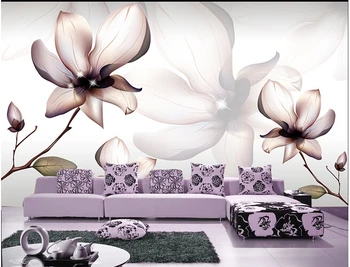 Personalizate 3D, picturi murale,frumos modern, cu flori albe papel de parede,canapea camera de zi TV de perete hârtie de perete dormitor