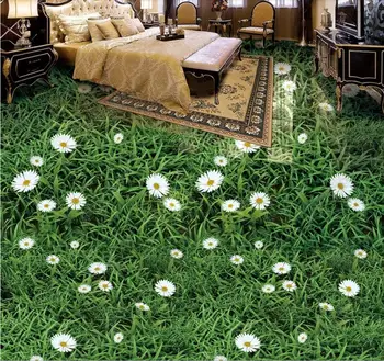 Plante, flori, iarba verde iarba 3D pictura podea
