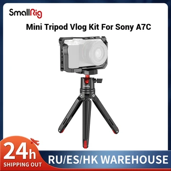 SmallRig Ușor Vlog Kit Pentru Sony A7C Camera cage Set Cu Masă Mini Trepied Panoramic Cap de Minge Rig Set 3134