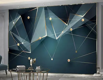 Tapet personalizat murală de lux de lumină 3d geometric tridimensional simplu living TV de perete de fundal papel de parede