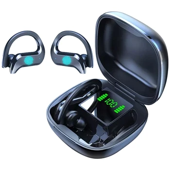 TWS Wireless Bluetooth 5.0 Căști CONDUS de Anulare a sunetului Stereo Sport Căști Ureche Cârlig de Afaceri Căști Bluetooth