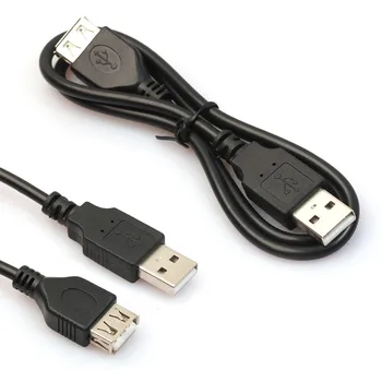 universal 2ft/60cm Negru USB de sex Masculin la Feminin Extensia Extender Date M/F Cablu Adaptor Pret de Fabrica Picătură de Transport maritim