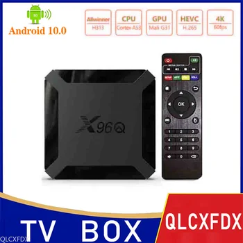 X96Q TV Box Android 10 2.4 G Wifi Smart TV BOX Allwinner H313 Quad Core 2GB 16GB 4K Media Player, un Receptor Set Top Box