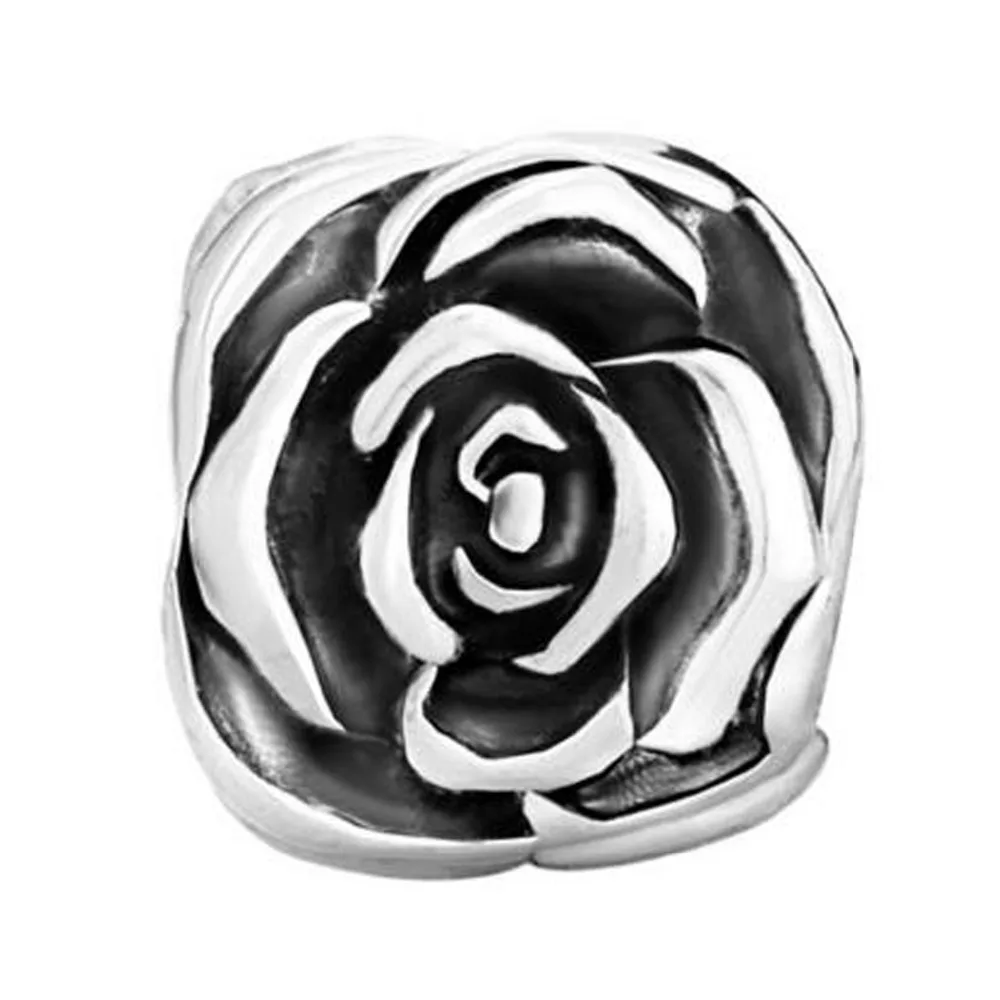 slide farmec transport Gratuit Noul Europene și Americane de moda personalitate negru și alb, trandafiri cadou floral se potrivesc Pandora brățară 1