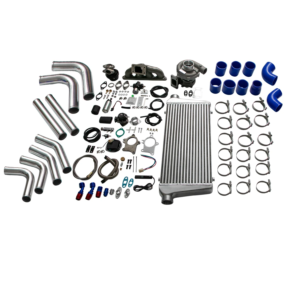 Turbo Kit Wastegat+BOV+Intercooler+Tubulatura+Admisie Pentru Honda Civic Seria B B16 0