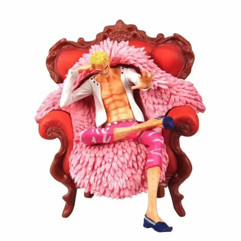 Anime One Piece Acțiune Figura Gk Donquixote Doflamingo Canapea Poziția Așezat Statuia Pvc Ollection Model De Păpuși Jucarii Pentru Copii Cadouri 3