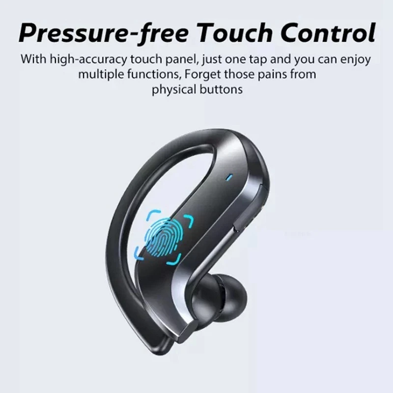 TWS Wireless Bluetooth 5.0 Căști CONDUS de Anulare a sunetului Stereo Sport Căști Ureche Cârlig de Afaceri Căști Bluetooth 3