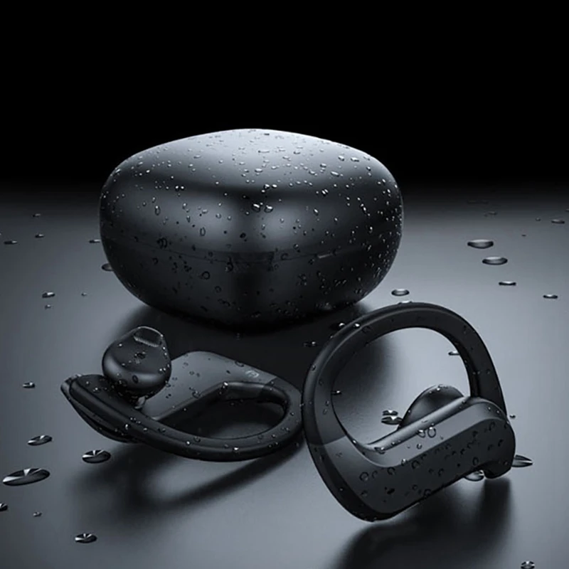TWS Wireless Bluetooth 5.0 Căști CONDUS de Anulare a sunetului Stereo Sport Căști Ureche Cârlig de Afaceri Căști Bluetooth 4