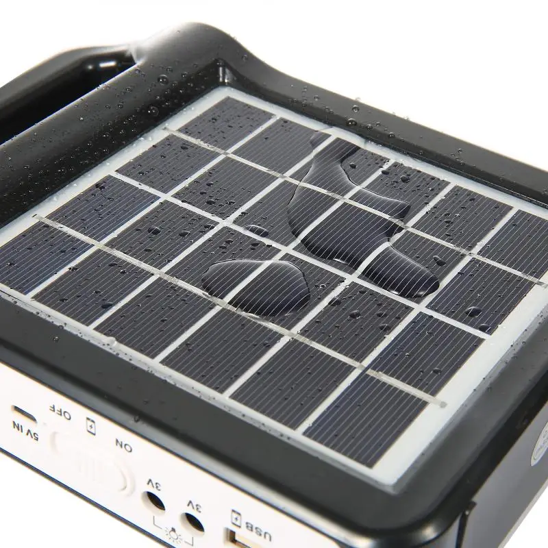 Portabila Reincarcabila 6V Panou Solar de Stocare a energiei Generator de Sistem Încărcător USB Cu Lampa de Iluminat Acasă Sistem de Energie Solară Kit 2