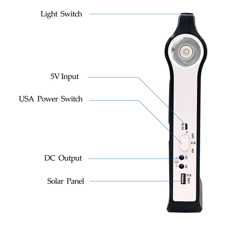 Portabila Reincarcabila 6V Panou Solar de Stocare a energiei Generator de Sistem Încărcător USB Cu Lampa de Iluminat Acasă Sistem de Energie Solară Kit 4