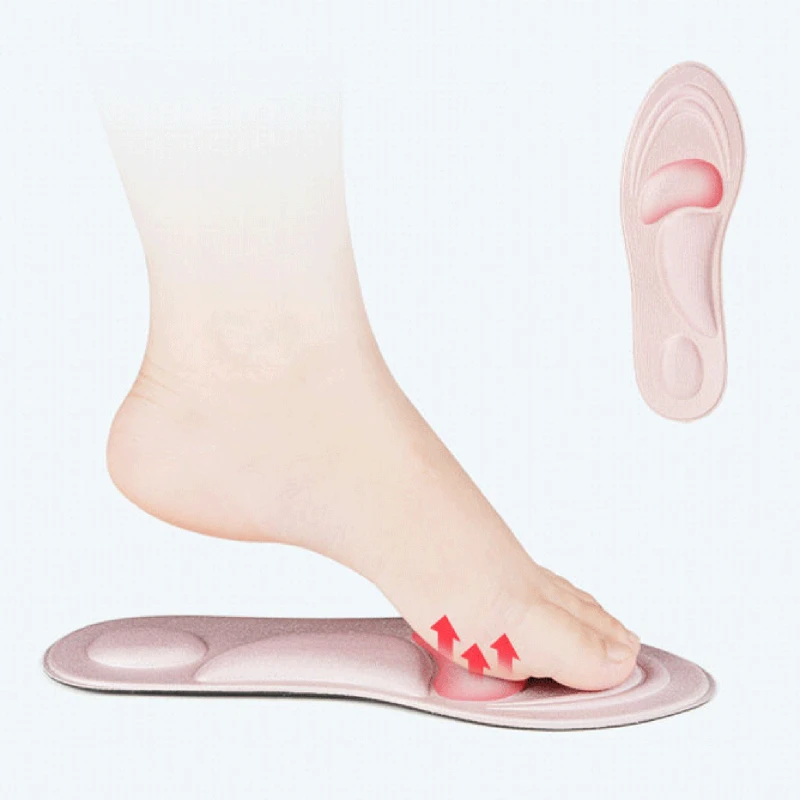 4D Tălpi Masaj Burete Moale Suport Arc Ortezare Picior Interior Tampoane Pentru Pantofi cu Tocuri Înalte Bărbați Femei Perna Tălpi Spurs 0