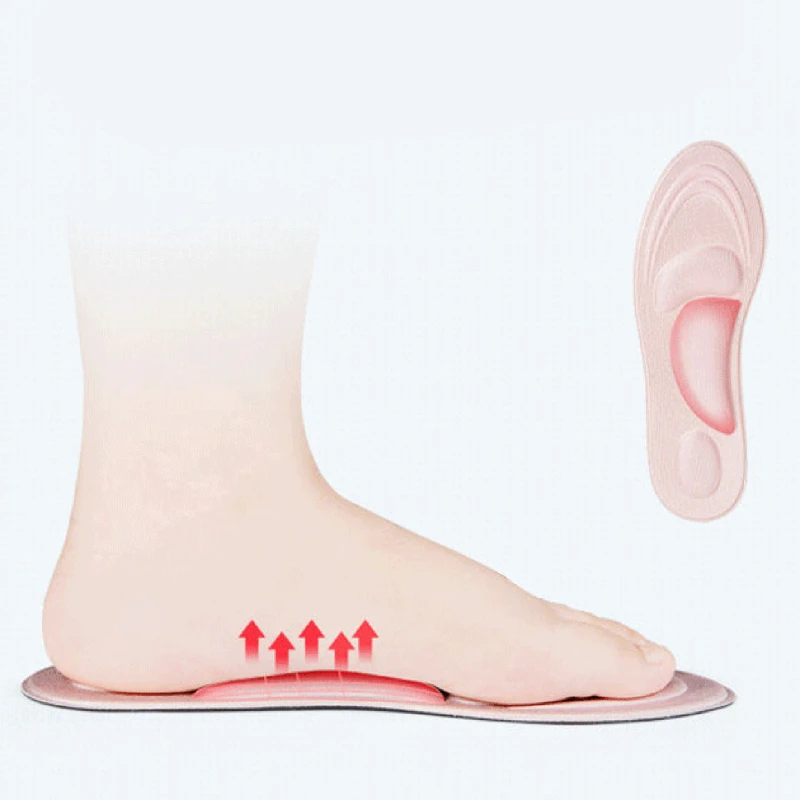4D Tălpi Masaj Burete Moale Suport Arc Ortezare Picior Interior Tampoane Pentru Pantofi cu Tocuri Înalte Bărbați Femei Perna Tălpi Spurs 2