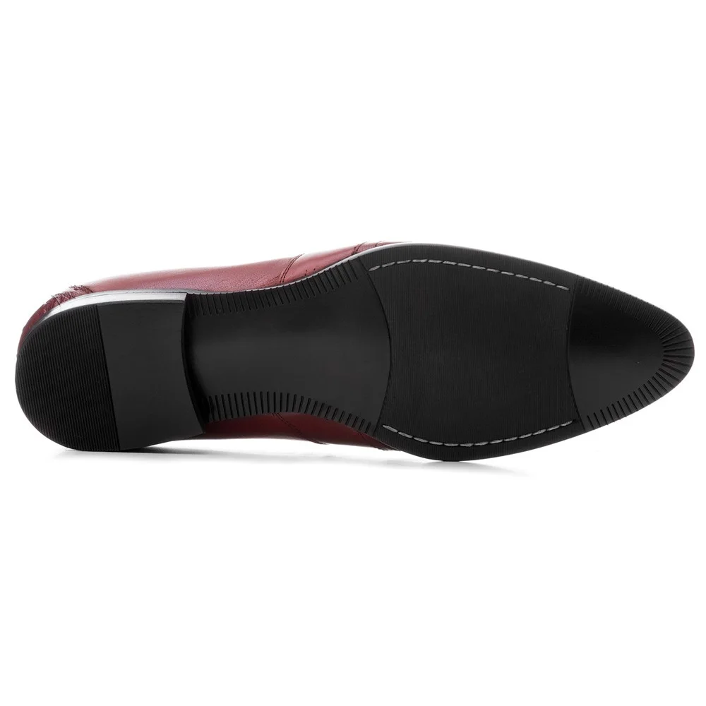 Moda Negru / Maro Tan Mocasini Business Pantofi Din Piele Pantofi De Nunta Mens Pantofi Rochie Cu Cataramă 4